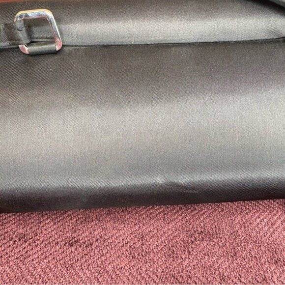 La Regale Black Evening Clutch Purse Hand Crossbody Shoulder Bag - Picture 7 of 9